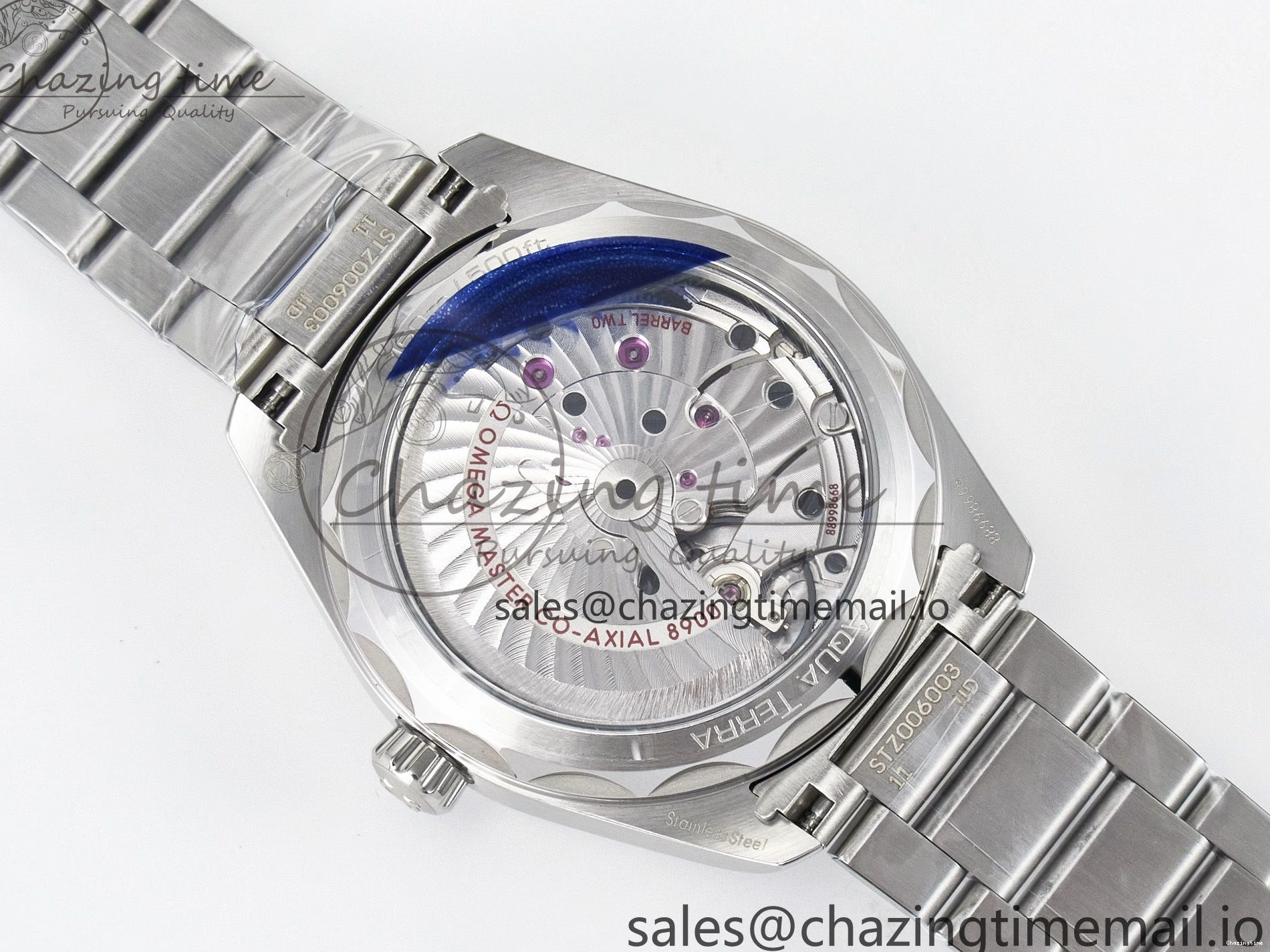 0302 ModernLook Aqua Terra 150M Master Chronometers VSF 1:1 Best Edition White Dial Orange Hand on SS Bracelet A8900 Super Clone 7650